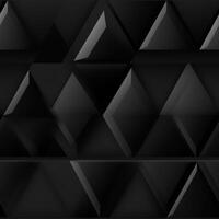 AI generated Dark black Geometric grid background Modern dark abstract texture seamless pattern photo