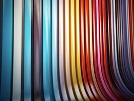 AI generated Colorful vertical stripes background Parallel Multicolored lines texture photo