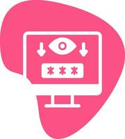 Computer Spyware Vector Icon