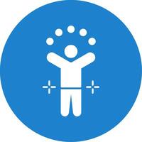 Juggling Ball Glyph Circle Icon vector