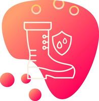 Waterproof Shoes Vector Icon