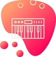 icono de vector de piano