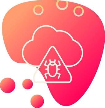 icono de vector de computación en la nube