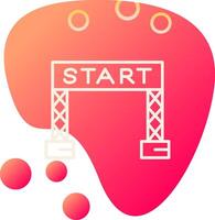 Start Line Vector Icon