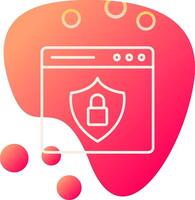 icono de vector de seguridad web