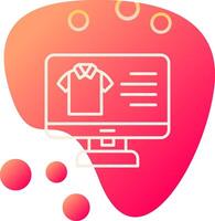 Cloth Online Shopping Vector Icon