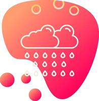 icono de vector de lluvia