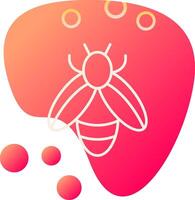 icono de vector de abeja