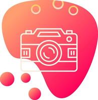 icono de vector de cámara de fotos