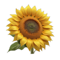 3d rendered One sunflower png