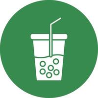 icono de círculo de glifo de refresco vector