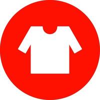 Shirt Glyph Circle Icon vector