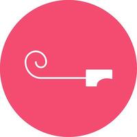 Party Blower Glyph Circle Icon vector