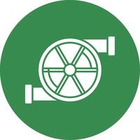 Turbo Glyph Circle Icon vector