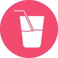Fresh Juice Glyph Circle Icon vector