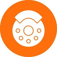 Break Glyph Circle Icon vector