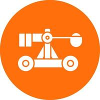 Catapult Glyph Circle Icon vector