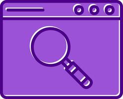 Browser Searching Vector Icon