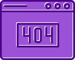 404 Error Vector Icon