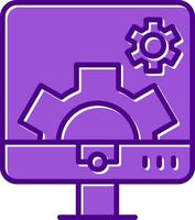 Computer Settings Vector Icon