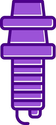 Spark Plug Vector Icon