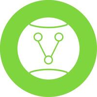 Share Option Glyph Circle Icon vector