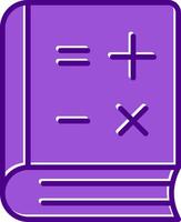 Math Book Vector Icon