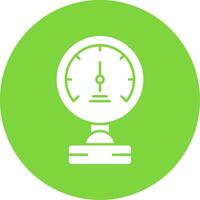 Pressure Meter Glyph Circle Icon vector