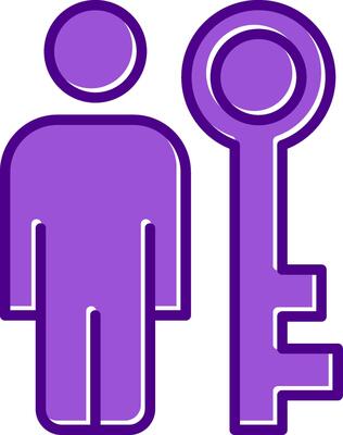 Key Person Vector Icon