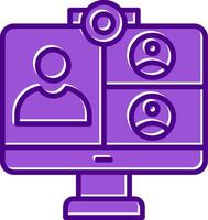 Online Meeting Vector Icon