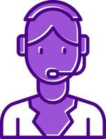 Customer Service Agent Vector Icon