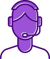 Customer Service Agent Vector Icon