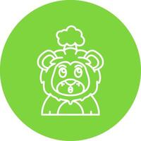 Exploding Linear Circle Multicolor Design Icon vector