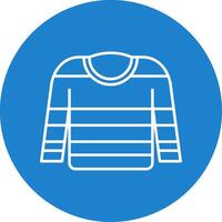 Jumper Linear Circle Multicolor Design Icon vector