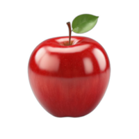 3d rendered red apple png
