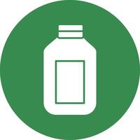 Detergent Glyph Circle Icon vector