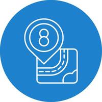 Eight Linear Circle Multicolor Design Icon vector