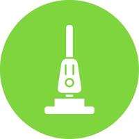 Vacuum Cleaner Glyph Circle Icon vector