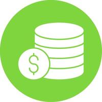 Crisis Glyph Circle Icon vector