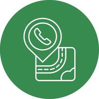 Help center Linear Circle Multicolor Design Icon vector