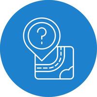 Question Linear Circle Multicolor Design Icon vector