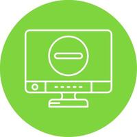Remove Linear Circle Multicolor Design Icon vector