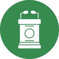 Lectern Glyph Circle Icon vector