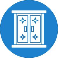 Window Glyph Circle Icon vector