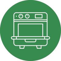 Dishwasher Linear Circle Multicolor Design Icon vector
