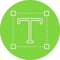 Font Linear Circle Multicolor Design Icon vector