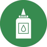 Liquid Glue Glyph Circle Icon vector