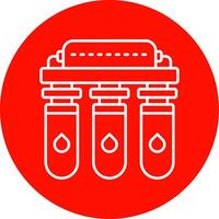 Water purifier Linear Circle Multicolor Design Icon vector
