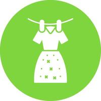 Pattern cloth Glyph Circle Icon vector