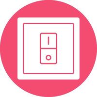 Switcher Glyph Circle Icon vector